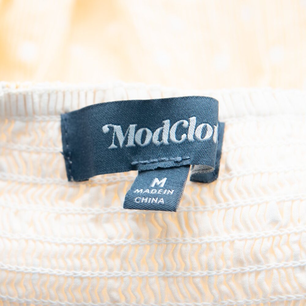 Modcloth Airy Engagement Tank Top Sleeveless Peplum Shirt Yellow Size Medium - Picture 3 of 7